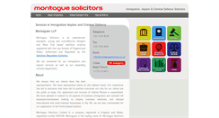 Desktop Screenshot of montaguesolicitors.co.uk